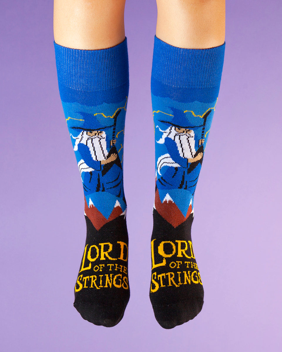 ☆【ODD ONE OUT】☆Summer tied ribbon string knee sock.s☆ StripesDonutBlackSocks_240x.